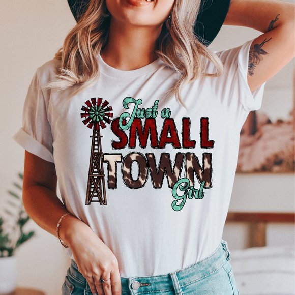 Small Town Girl Shirt, Western Shirt, Country Music Shirt - White - Picture 2 of 5
